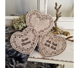 Stickdatei - ITH Stecker Mama Herz Muttertag